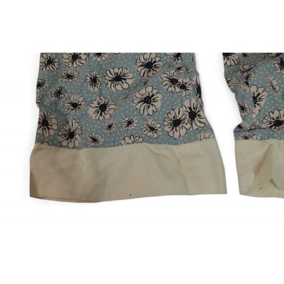 Splendid Floral Pajama Set Women’s Size S 3/4 Sleeve Notch Collar Top & Pants - Picture 4 of 4